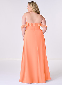 Barbie ♥ Azazie Bridesmaid Dresses Sunset A-Line Off the Shoulder Chiffon Convertible Dress image8