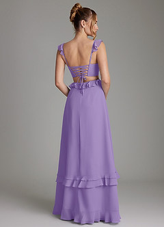 Azazie Malaya Bridesmaid Dresses Tahiti A-Line Corset Chiffon Dress image2