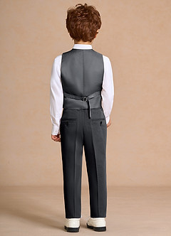 front Oliver Charcoal Boys 3-Piece Suit