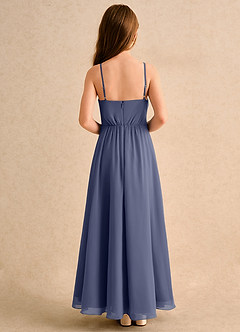 Azazie Twilight Dance Girls Formal Blumenmädchenkleider A-Linie Plissee Chiffon Kleid Sturm image2