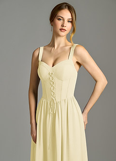 Azazie Porscha Suknie dla druhen Linia A Dekolt w kształcie serca Szyfon Do ziemi Sukienka image2