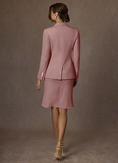 front Kennedy Stoffige Roos Set van gestructureerd stretchjack en kostuum