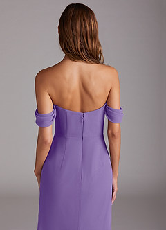 Azazie Saige Bridesmaid Dresses Tahiti A-Line Off the Shoulder Chiffon Convertible Dress image6