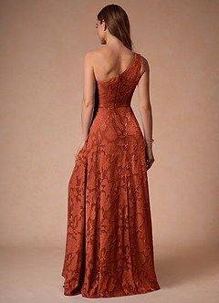 Hermosa Auburn One Shoulder Maxi Dress image3
