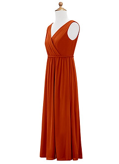 Azazie Tanicia Junior Bermuda A-Line Mesh Dress image8