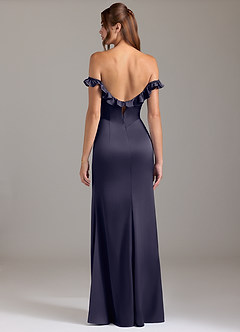 Azazie Callie Bridesmaid Dresses Stormy A-Line Ruched Stretch Satin Convertible Dress image7