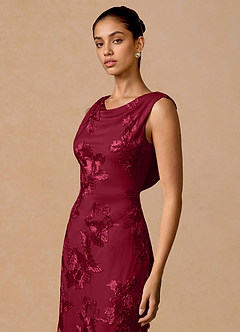 Robe Maxi Bourgogne Elowis image3