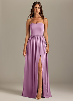 Azazie Calianna Bridesmaid Dresses Wisteria A-Line Off the Shoulder Stretch Satin Convertible Dress image9