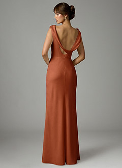 Azazie Kieryn Brudtärnklänningar Klä av Sjöjungfru i Stretch Satin Plisserad Cederros image5