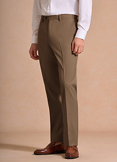 front James Truffle Structured Stretch Dress Pants