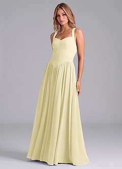 Azazie Francis Suknie dla druhen Linia A Gorset Szyfon Do ziemi Sukienka image5