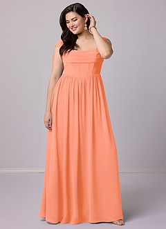 Barbie ♥ Azazie Bridesmaid Dresses Sunset A-Line Corset Chiffon Dress image9