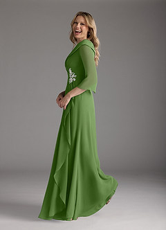 Azazie Jaycee Klänningar till brudens mor Klä A-Line i Chiffong Basilika image3