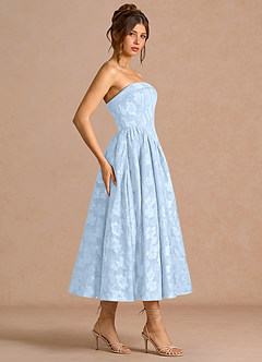 Sadie Powder Blue Midi Dress image3