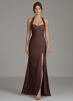 Azazie Destiny Bridesmaid Dresses Ganache Mermaid Sweetheart Neckline Chiffon Dress image3