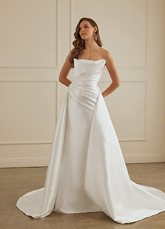 Christian Siriano Bridal for Azazie 2002 Wedding Dresses Hand-Beaded Mikado Mermaid Gown image2