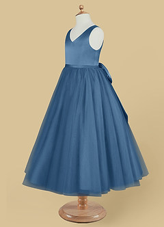 Azazie Marybell Flower Girl Dresses Twilight A-Line Bow Tulle Dress image7