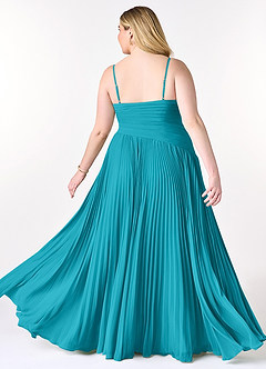 Azazie Vini Bridesmaid Dresses Jade A-Line V-Neck Pleated Chiffon Dress image9