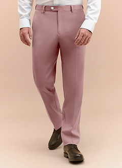 front James Dusty Rose Structured Stretch Dress Pants