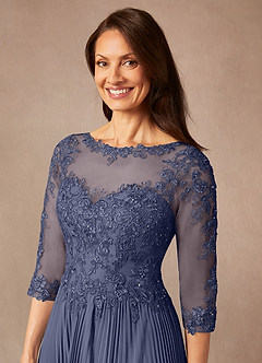Azazie Corinne Mother of the Bride Dresses Stormy A-Line Sequins Chiffon Dress image6