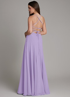 Azazie Irelia Bridesmaid Dresses Lilac A-Line Sweetheart Neckline Chiffon Dress image6