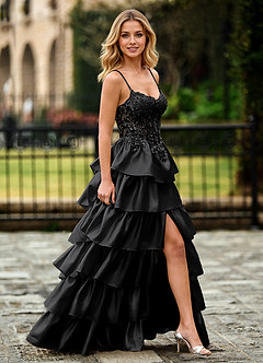 Jasmunya Noir Robe de bal en organza image1