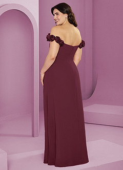 Barbie ♥ Azazie 신부 들러리 드레스 로제트 오프숄더 쉬폰 A라인 드레스 image12