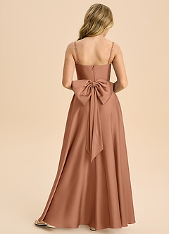 Azazie Bear Junior Bronzer A-Line Sweetheart Neckline Stretch Satin Dress image2