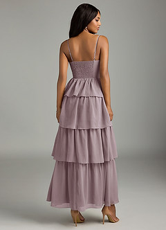 Azazie Kaiden Bridesmaid Dresses Dusk A-Line Sweetheart Neckline Chiffon Dress image4