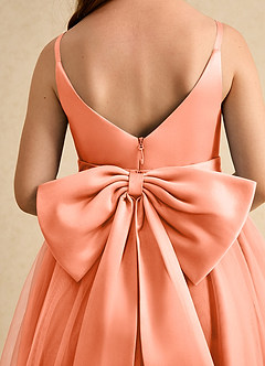 Azazie Patootie Flower Girl Dresses Sunset A-Line Spaghetti Strap Tulle Dress image6