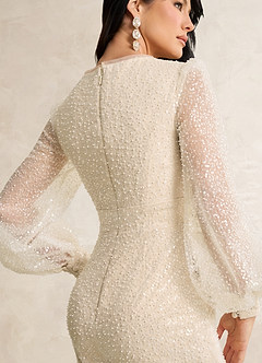 Azazie Virginia Wedding Dresses Diamond White Champagne Pant Styles with Pockets Beading Dress image7