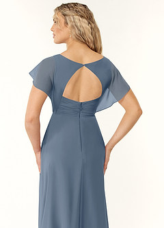 Azazie Rylee Bridesmaid Dresses Twilight A-Line Pleated Chiffon Dress image2
