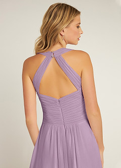 Azazie Claudia Bridesmaid Dresses Wisteria A-Line Sweetheart Neckline Chiffon Dress image6
