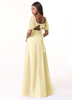 Azazie Alani Final Sale Wisteria A-Line Square Neckline Chiffon Dress image2