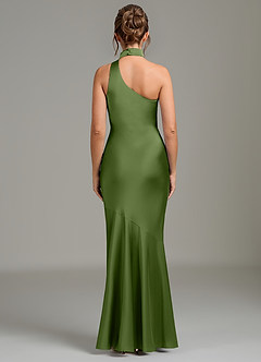 Azazie Jalissa Bridesmaid Dresses Juniper Mermaid One Shoulder Stretch Satin Dress image6