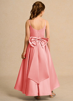 Azazie Sweets Junior Formal Flower Girl Klänningar Klä A-Line i Matt satäng Plisserad image2