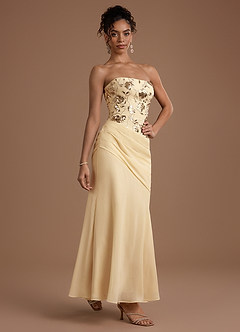 Blair Gold Sequins Maxi Dress image4