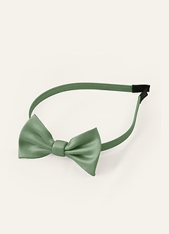 front Faixa de cabeça de cetim para meninas