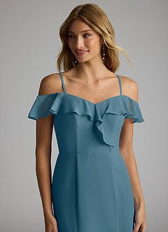 Azazie Sophie Bridesmaid Dresses Bermuda A-Line Off the Shoulder Chiffon Convertible Dress image2