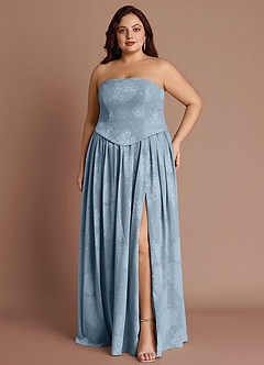 Robe Longue Bleu Poudre Isaura image7