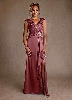 Azazie Santa Monica Mother of the Bride Mekot A-linja Pitsi Lattian pituus Pukeutua image3