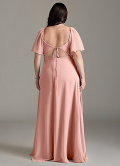 Azazie Chloe Bridesmaid Dresses Rosette A-Line Sweetheart Neckline Chiffon Dress image8