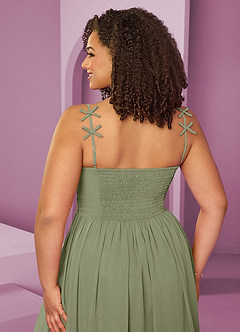 Barbie ♥ Azazie Bridesmaid Dresses Pistachio A-Line Pleated Chiffon Dress image9