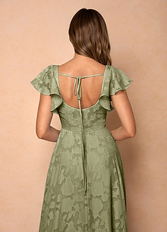 Anna Pistachio Ruffled Maxi Dress image7