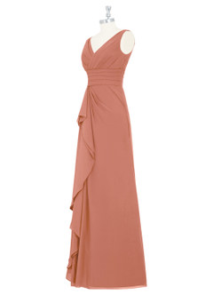 Azazie Julianna Bridesmaid Dresses MAI TAI A-Line Chiffon Dress image8