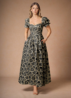 Amy 검은색 맥시 드레스 image3