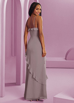 Barbie ♥ Azazie Bridesmaid Dresses Dusk Sheath Chiffon Dress image2
