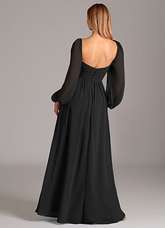 Bella Negro Vestido largo image4