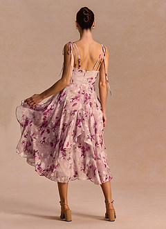 Harmony Mauve Floral Midi Dress image2