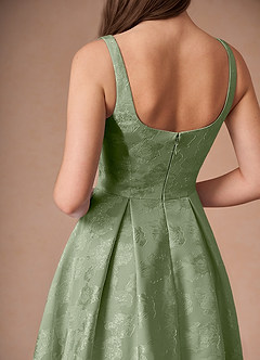 Briac Light Green A-line Midi Dress image8